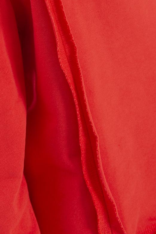 Bayan Kırmızı Kol Pencereli Sweatshırt - BSL