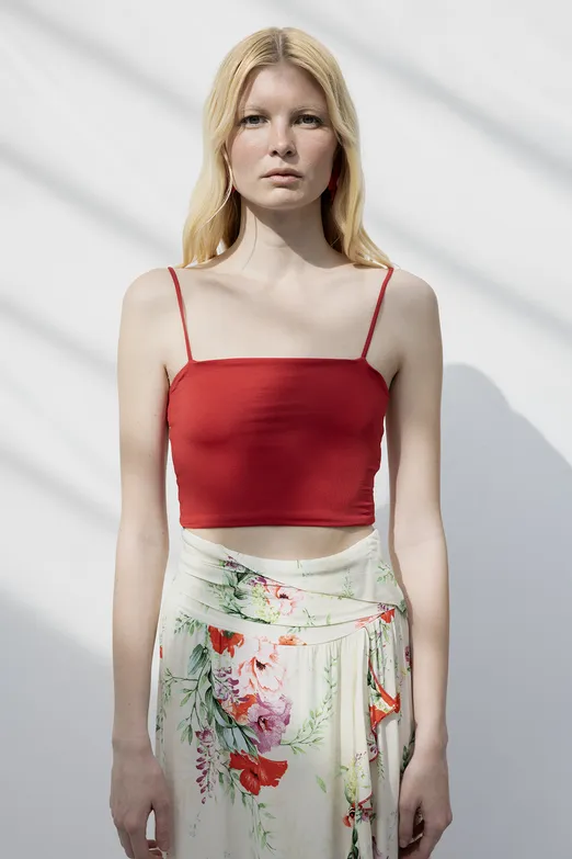 Bayan Bordo Straplez Askılı Body - BSL