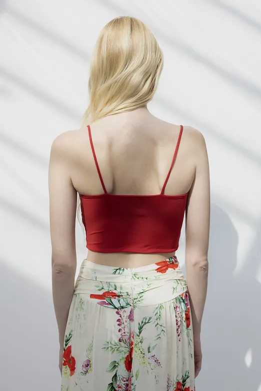 Bayan Bordo Straplez Askılı Body - BSL