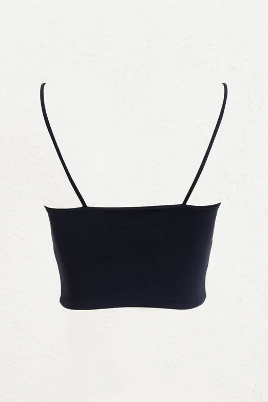 Bayan Lacivert Straplez Askılı Body - BSL