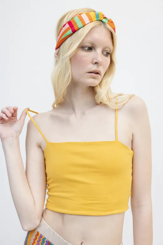 Bayan Oranj Straplez Askılı Body - BSL