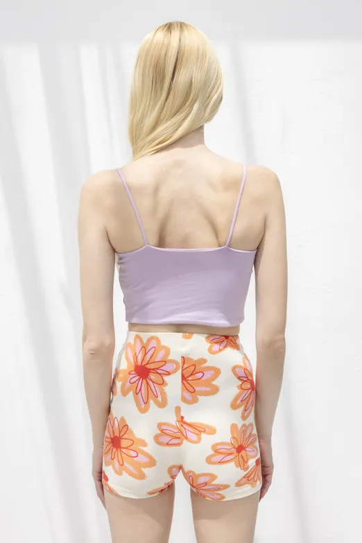 Bayan Lila Straplez Askılı Body - BSL