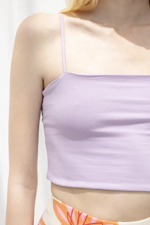 Bayan Lila Straplez Askılı Body - BSL