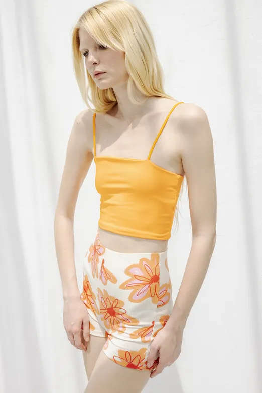 Bayan Sarı Straplez Askılı Body - BSL