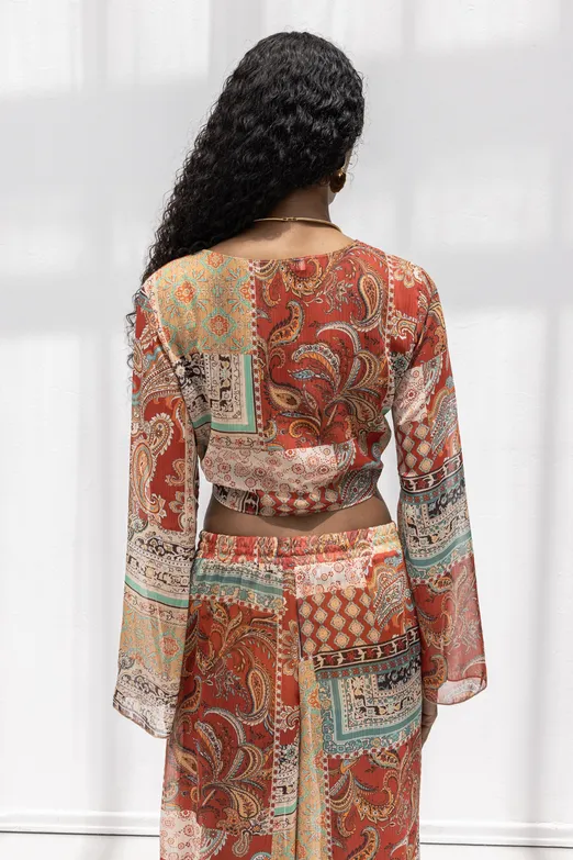 Bayan Multı İspanyol Kollu Bağlamalı Bluz - BSL